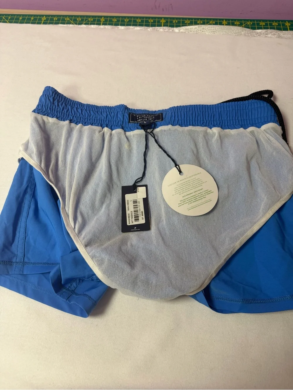 Vilebrequin Boys Swim Trunks Size L Blue NWT $195